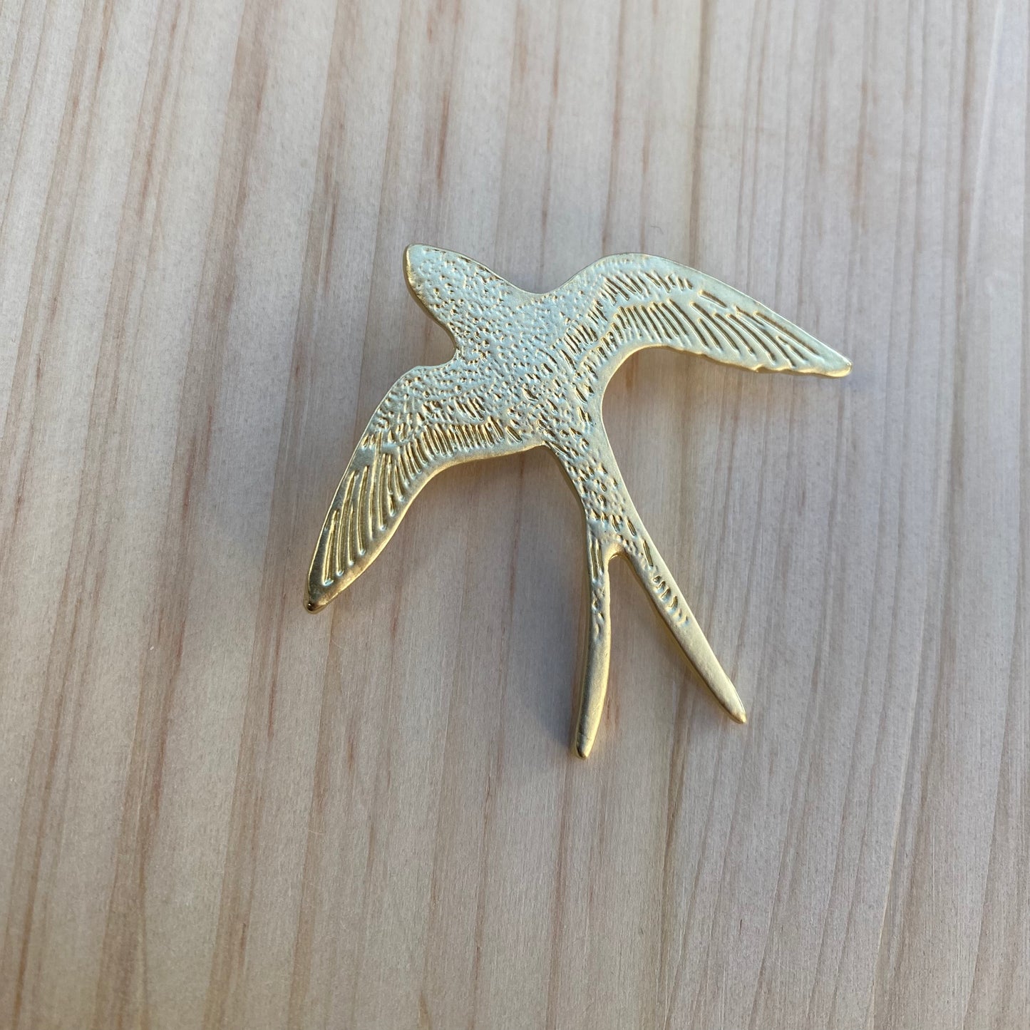 Broche Hirondelle Or